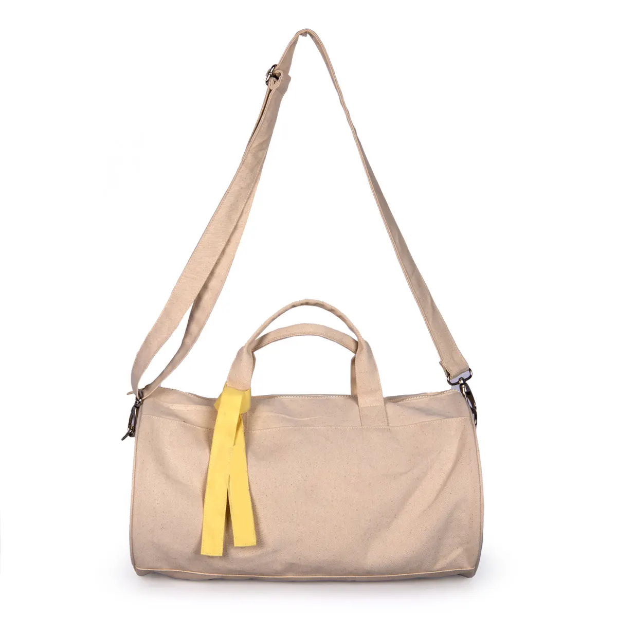 Eco Canvas Duffle Bag with Adjustable Strap