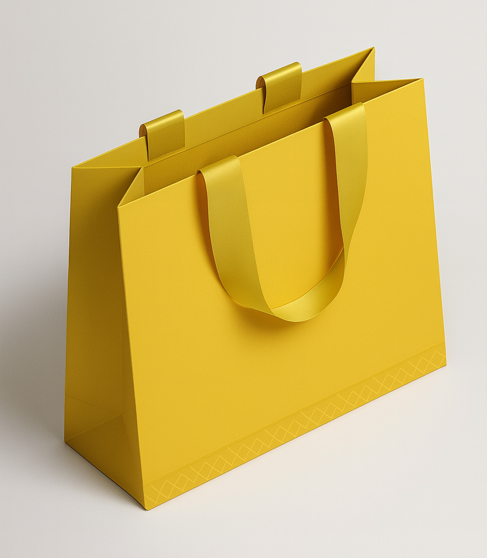 yellow paper bags